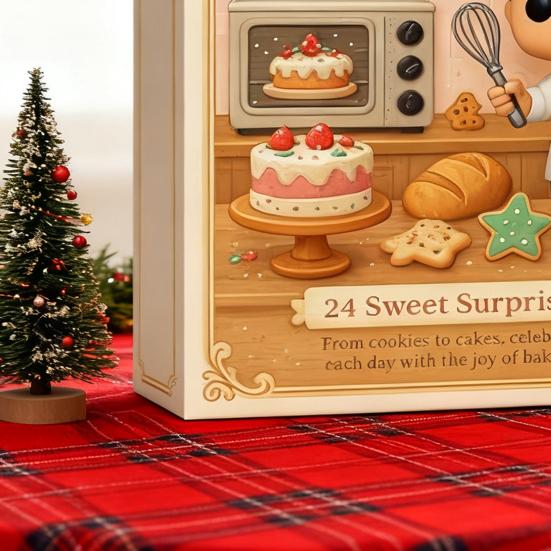Vánoční pečení Adventní kalendář 24denní odpočítávání Sezónní kalendář očekávání Domácí dekorace Autodoplněk
