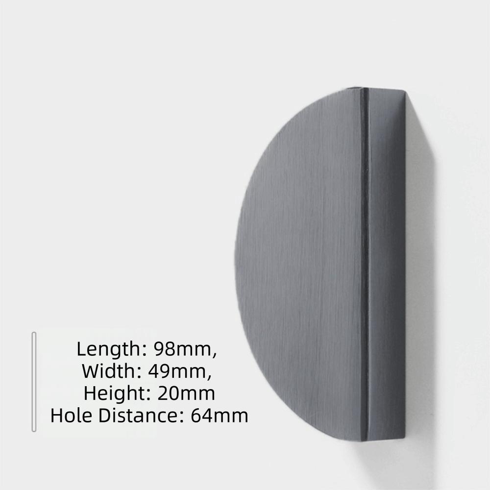 Triangle Shape Cabinet Door Handle Embedded Cabinet Pull Handle  Kitchen Cabinet