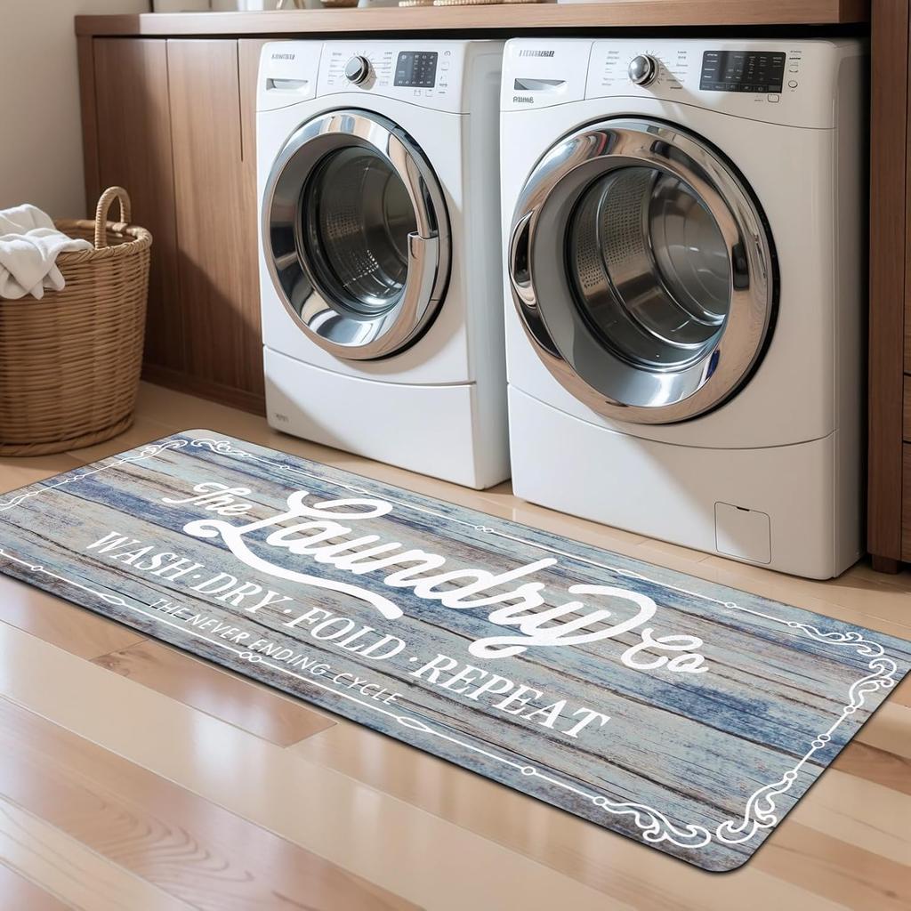 VIKAMA American-Style Kitchen Carpet Laundry Room Non-Slip Floor Mat Hallway Bedroom Long Strip Carpet Home Decoration