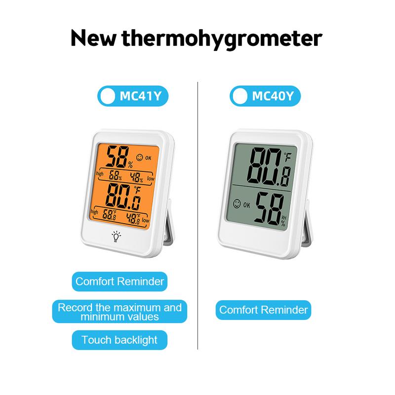 Large Size LCD Digital Thermometer Hygrometer Indoor Room Electronic Temperature Humidity Meter Sensor Gauge Weather Station