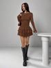 European & American Slimming Women's Long-Sleeve Autumn/Winter Dress