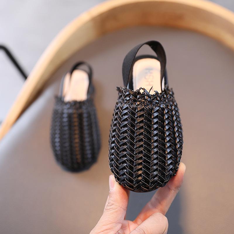 Children Sandals for Little Girls Princess Sweet Kis School Sandals Weave Braid Classic Hot Popular Fashion Slippers 2 In 1 Soft