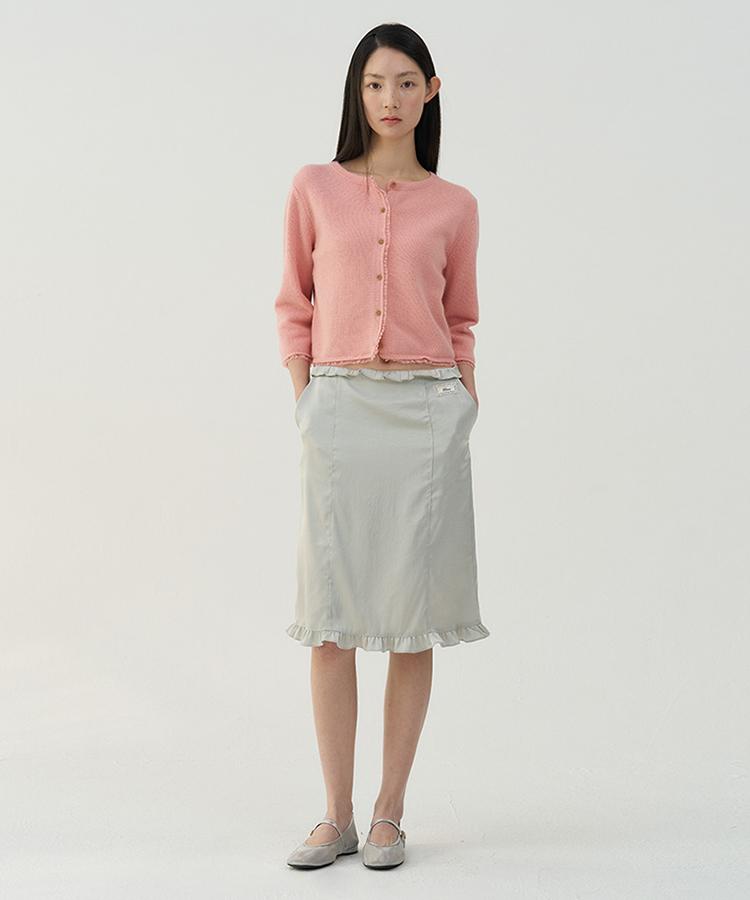 Tabert Diary Frill Midi Skirt - Mint