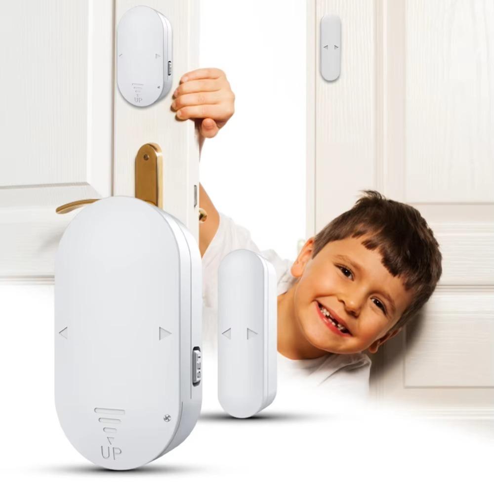 

Magnetic Sensor Door Window Alarm Door Wireless Security System for Security Kids Safety білий