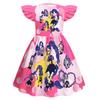 83030 Vestito Casual da Bambina con Stampa Lily Lovebraids e Maniche a Volant