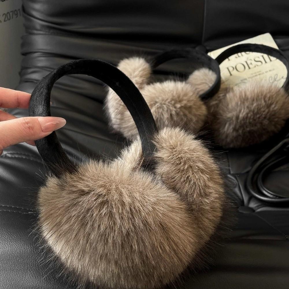 Folding Plush Earmuffs Faux Fur Ear Warmer Fashion Earflap Protection Outdoor