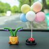 Cute Car Accessories, Decorative Pieces, Potted Flowers, Car Mini Ornaments, Compact Center Console Decorations, with A Sense of Sophistication.