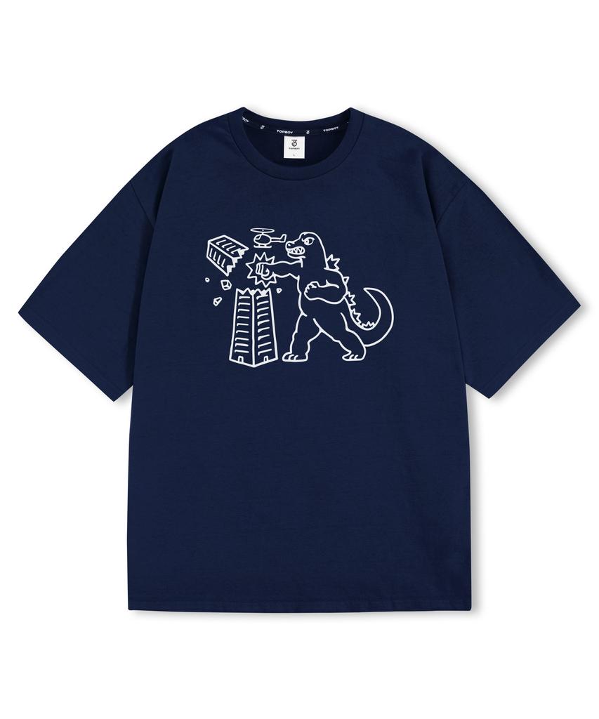 Top Boy Giant Beast Oversized Short Sleeve T-Shirt (Type B)
