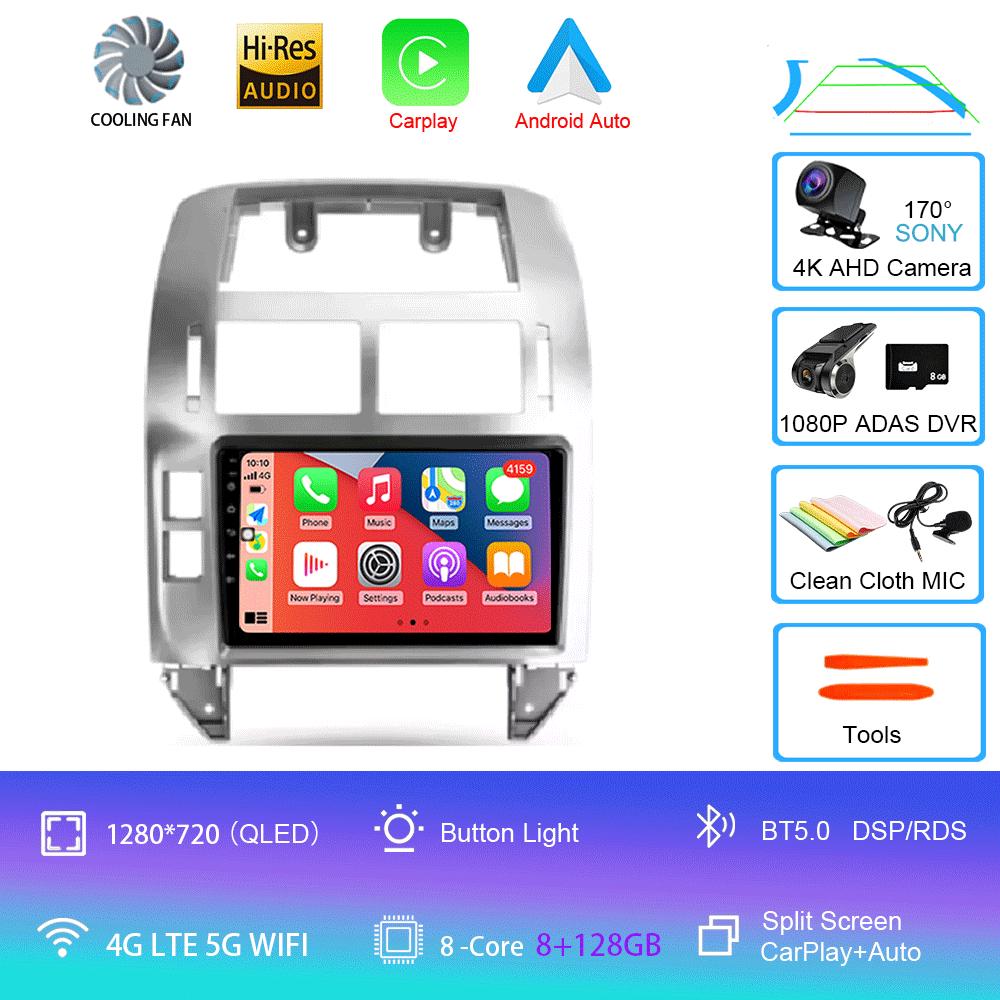 Android 14 For Volkswagen Polo Mk4 IV 4 2001 - 2009 Car Radio Video Player Navigation Stereo GPS No 2din 2 Din Dvd