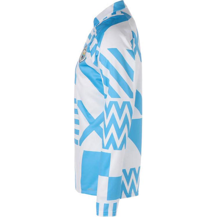 Puma Mcfc Loose Fit Graphic Print Crew Neck Raglan Long Sleeve Workout Shirt Men tops 767779-07