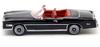 Brekina Scale HO Scale Cadillac Eldorado Convertible 1975 Black Diecast Model Car 1/87
