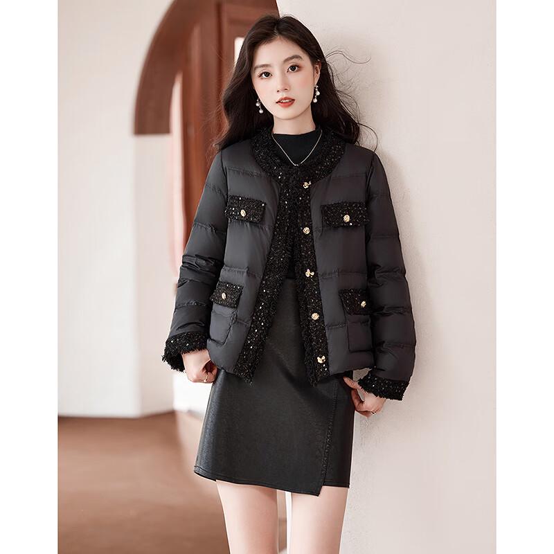 

Sishenianhua Women s Elegant Short Down Jacket XL