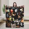 The Vampire Diaries Damon Salvatore Serie TV Coperta Decorativa in Flanella Plaid per Arredamento Casa Calda Morbida Copriletto Regalo