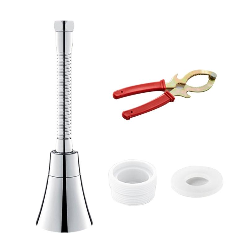 

Splashes Resistant Faucet Sprayer Extension 3Stage Water Flows Control Integrated Filter System Quick connecting Installation