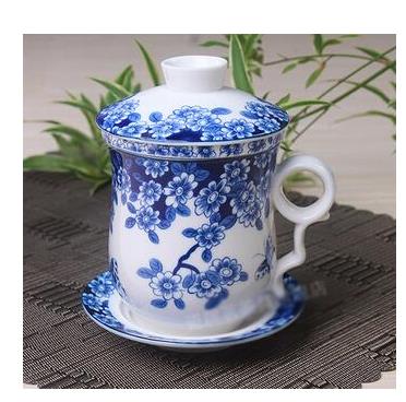 Chinese style Ceramic mug with saucer China TeaCups Coffee Cup,Ceramic tea cups,tea set the tank can filter 301-400ml