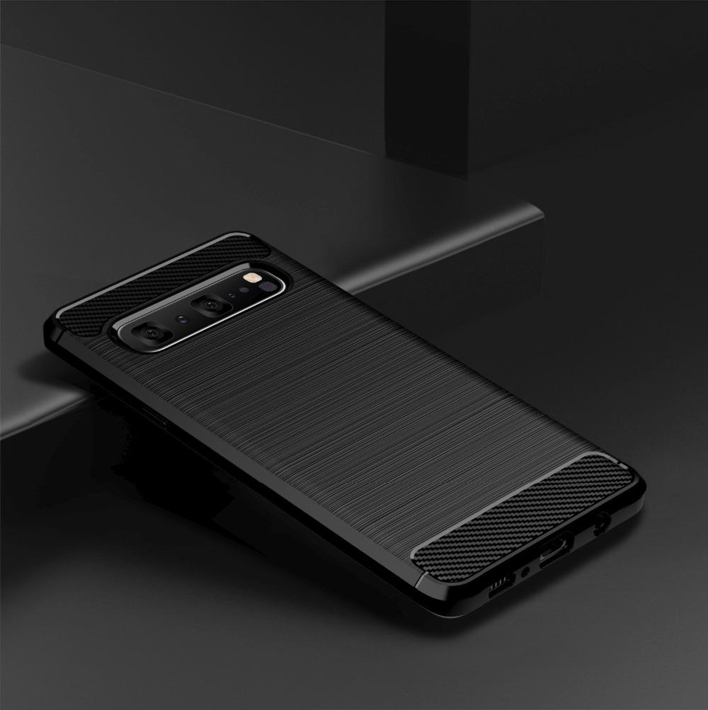 

Чехол для Samsung Galaxy S25 S24 S23 S22 S21 S20 FE Plus Ultra S10 5G S10E S24FE S23FE S21FE чехол из углеродного волокна TPU задняя крышка For Samsung S10 5G чёрный