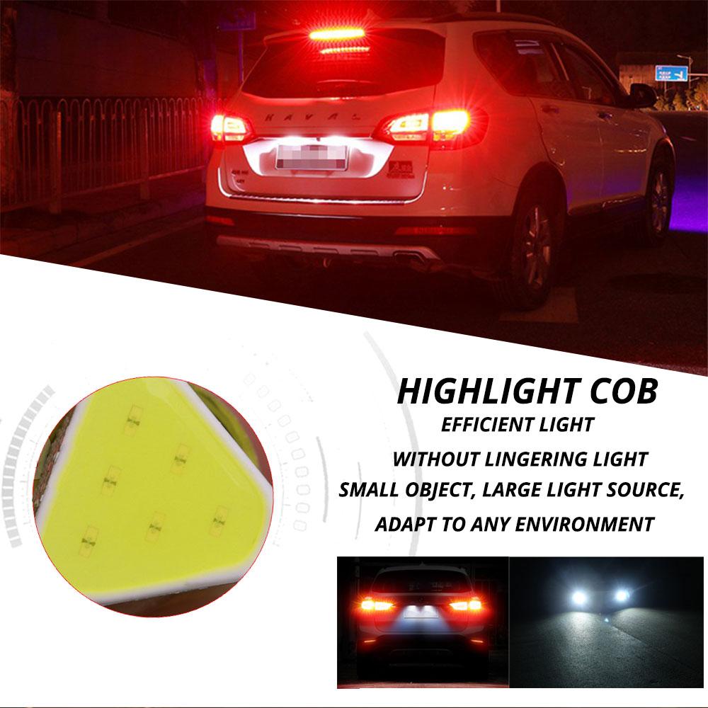 1 x weiße COB-LED mit zwei Kontakten, 1157 bay15d p21/5 W, Auto-LED-Blinkerleuchte, 1156 ba15s p21w, automatische Bremsleuchte, 12 V, rote, gelbe Diode