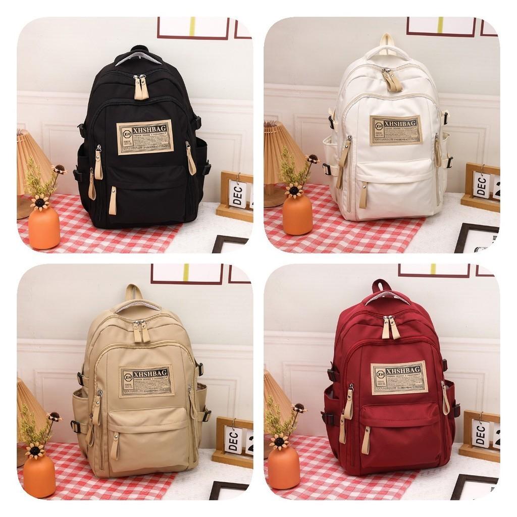 Stylish Nylon School Backpack For High School And College Students With Lightweight Design