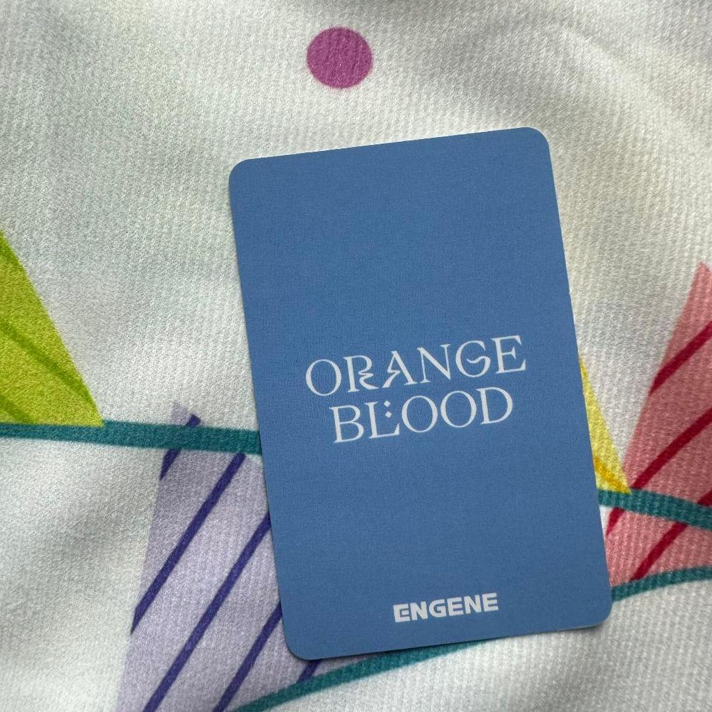 [USED] ENHYPEN Sanoku Niki Pre-recorded ORANGE BLOOD Trading Card