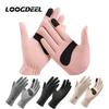 Loogdeel Women Winter Touch Screen Warm Windproof Cycling Driving Running Full Finger Glove Mittens New Fashion Lady Gloves