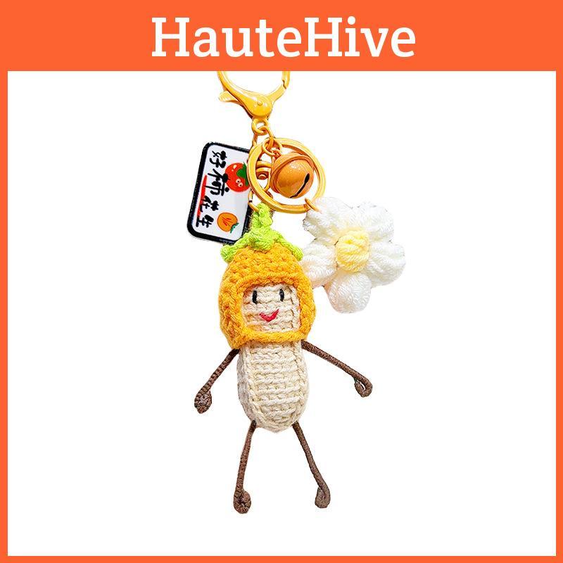 Head Persimmon Peanut Toy Craft Felt Keyring Featuring Small Pendant Decorate