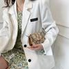Popular Textured Small Bag Women's 2025 Spring and Summer New Trendy Mini Chain Portable Shoulder Messenger Bag Small Square Bag