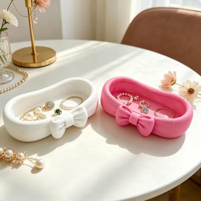 Love Heart Shell Shape Bow Jewelry Tray 3D Printed Jewelry Storage Box  Dorm