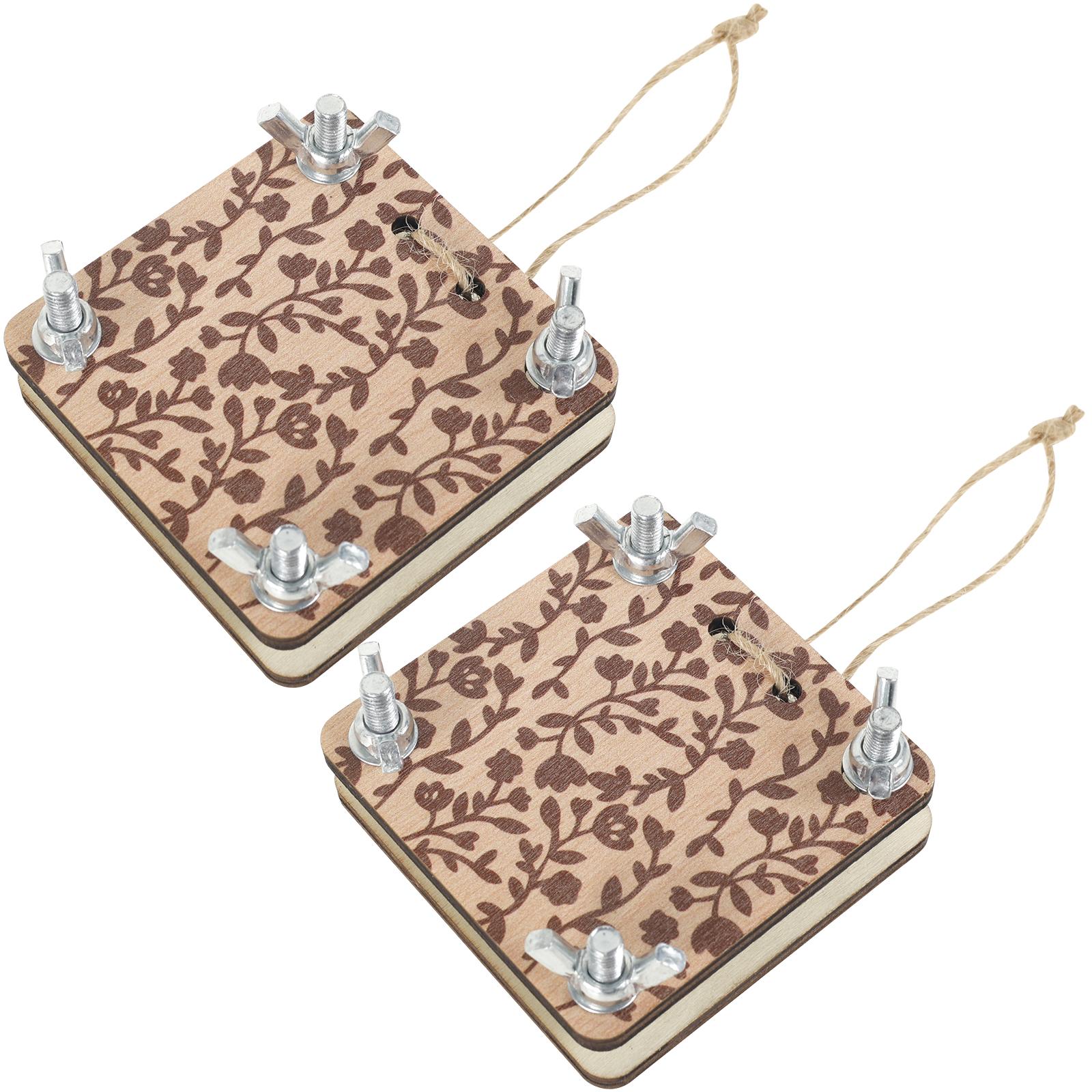 

2 Set Wooden Flower Press Kit Preserve Botanical Specimens Leaves Flowers with Ease DIY Craft Tool Nature Enthusiasts Hardware