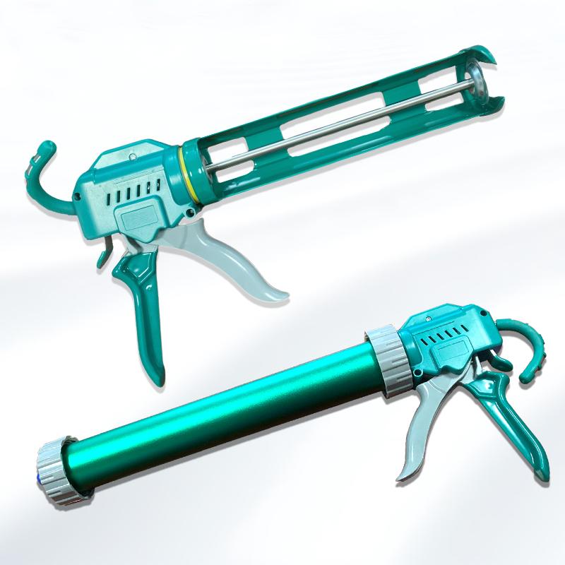 Shuangyuan Green Silicone Glue Gun (Caulking Gun) for Construction Home & Engineering-A1-Soft Type Convenient & Easy to Use