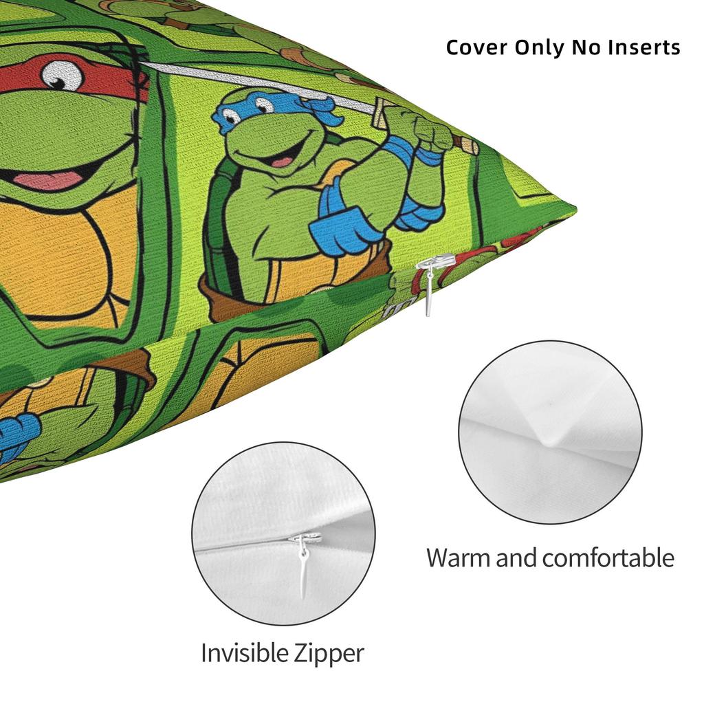 TT-eenage M-Mutant Ninja Turtles Pillow Case  Morden Pillow Cover Design Pillowcases For Sofa Bedroom Home Decor