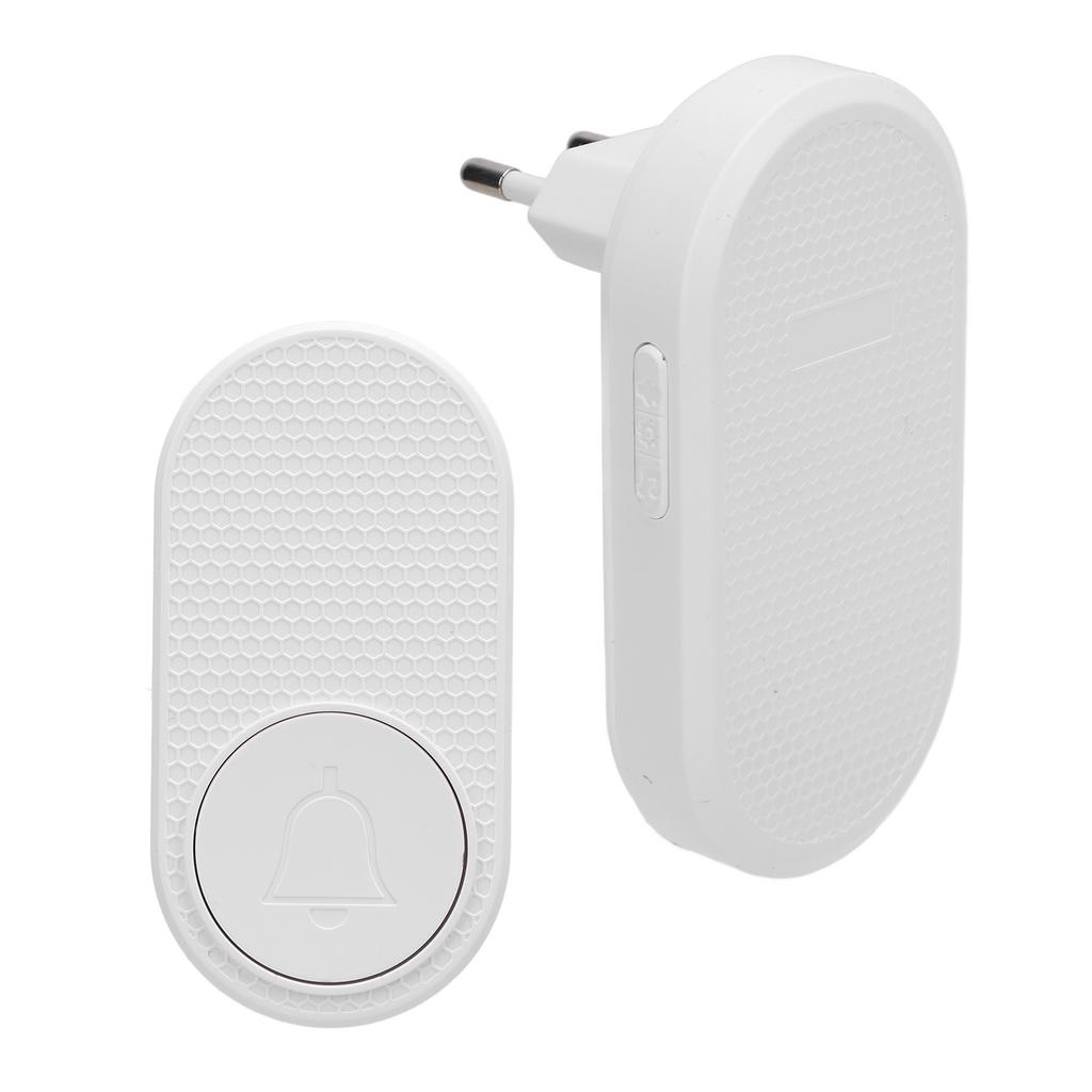 Wireless Doorbell 328ft Range 33 Ringtone 4 Volume Levels Mute Mode Home Door Bell with Push Button for Indoor