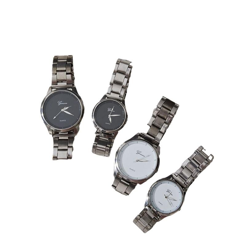 Ultra-thin Steel Strap Couple Watch Fashionable Quartz Wristwatch For Men And Women Casual Style