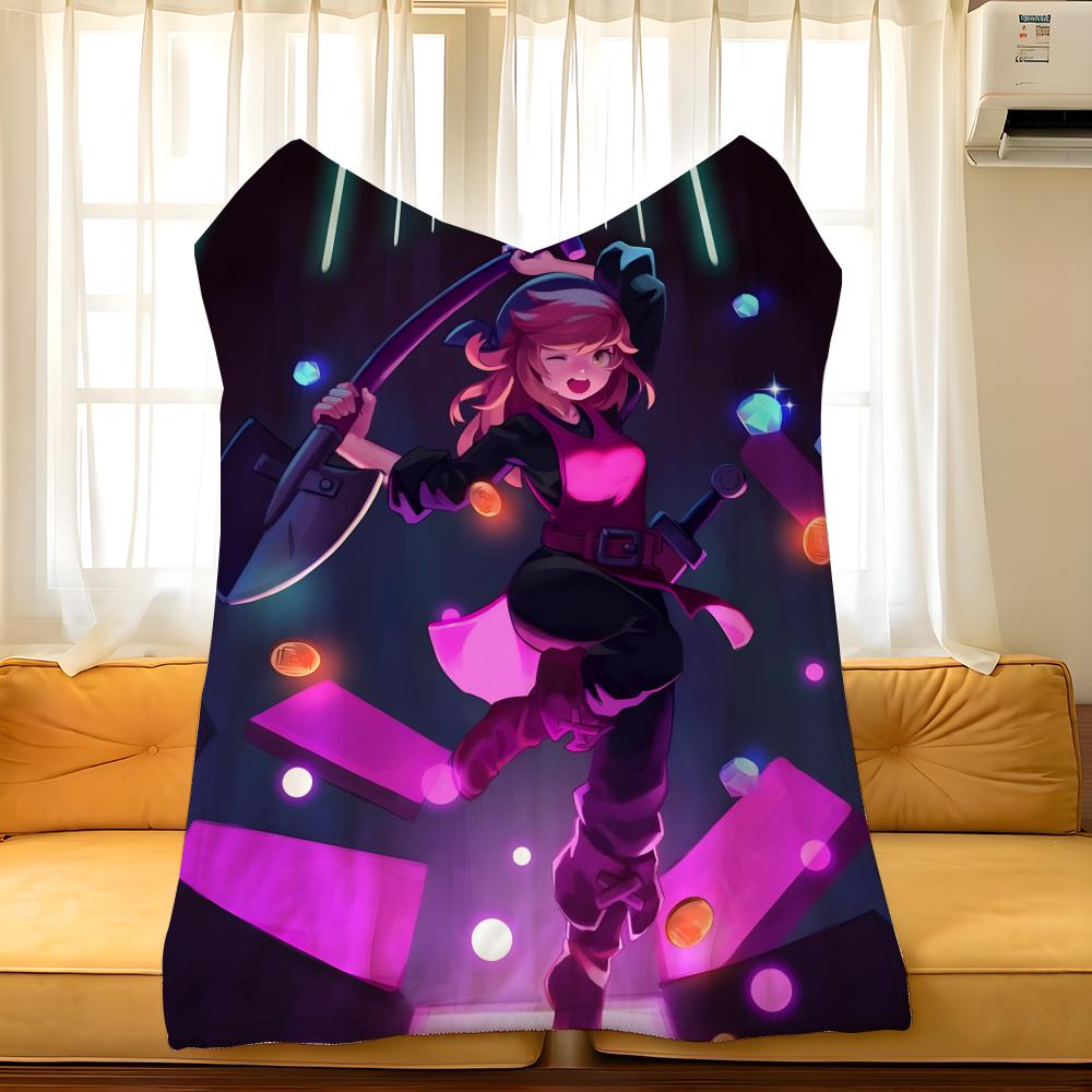 Game C-Crypt O-of T-the N-NecroDancer Throw Flannel Cozy Print Blanket, Portable, Durable Machine Washable Cute Cool