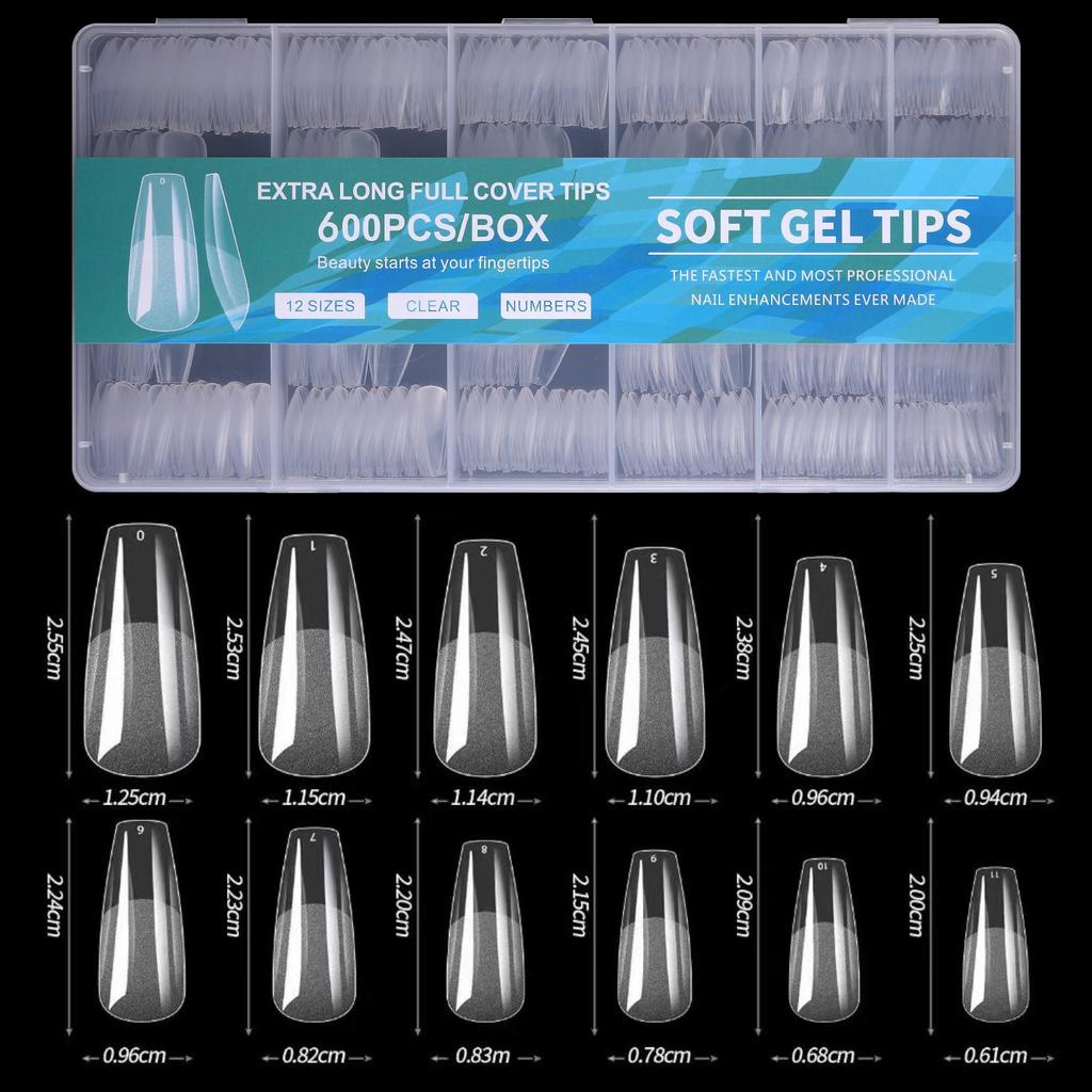 Glänzende Halb-Mattierte Falsche Nagelkunstspitzen - Verpackt, Nahtlos, Tragbare Aufkleber