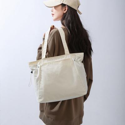 Waterproof Nylon Bag Large Capacity Work Shoulder Bag Female Student Class Handbag Canvas Bag Yoga Bag