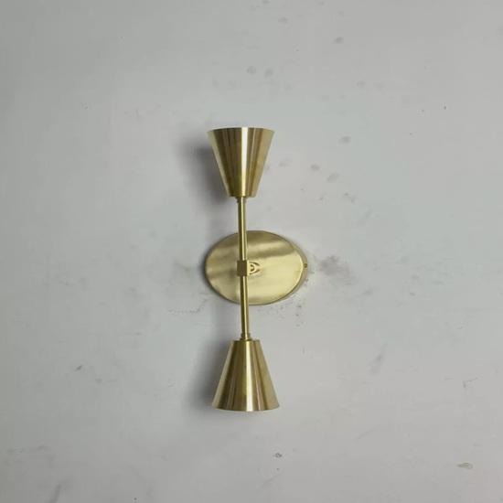 Mid Century Modern Brass Wall Sconce, Handmade Stilnovo Light Home Decor