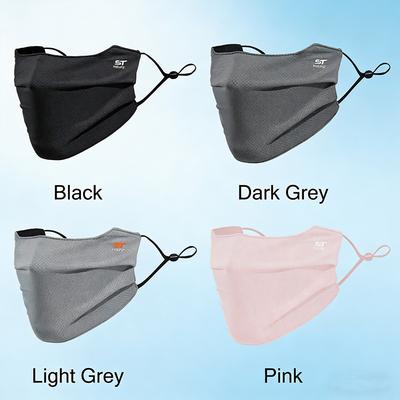 Cooling Mask for Women Men Ice Silk Driving Summer Face Cover Lightweight Washable Breathable Cycling Ice Silk Shopping Sun Mask