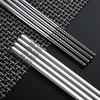 Silver 316 Stainless Steel Square Hollow Chopsticks Set