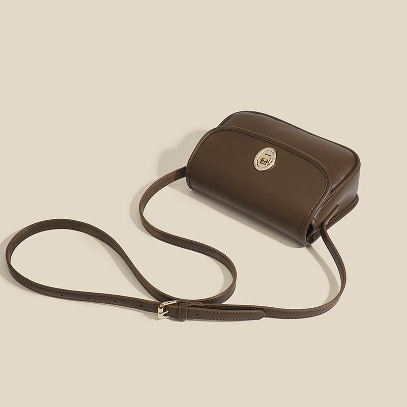 Bolsa Pequena Quadrada Versátil, Bolsa Sela, Bolsa de Axila Feminina com Textura Retrô, Bolsa Pequena Transversal de Ombro Único