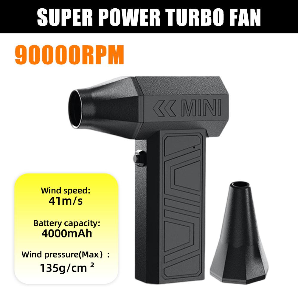 

Мини-воздуходувка 90000 об/мин ручной турбореактивный вентилятор с 2 магнитными насадками бесщеточный двигатель электрический воздушный пылесос автомобильный компьютерный очиститель Battery Powered
