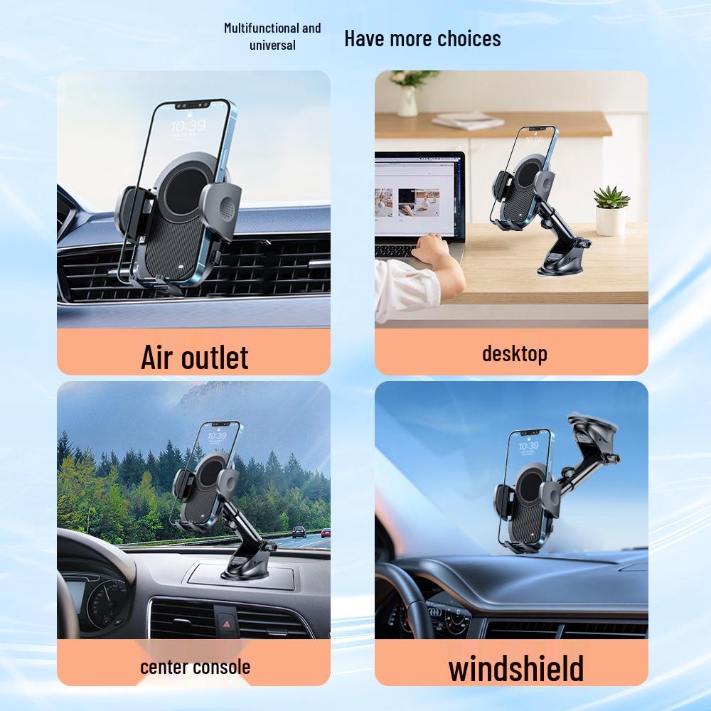 Universal Car Phone Holder with Suction Cup for Dashboard, Windshield & Console