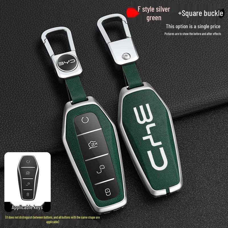 BYD Han Key Case for Qin Pro, Song Max, New Energy, Tang, Song Plus - Metal Shell Car Bag Buckle.