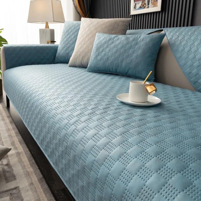 Sofa Cushion Four Seasons Universal Sofa Protective Cover Towel Anti-slip Cushion Carpets for Living Room Decoration