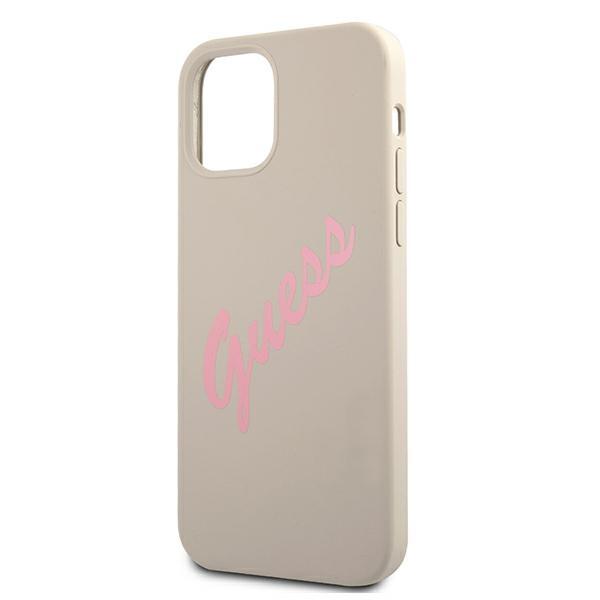 Guess Guhcp12Mlsvsgp Iphone 12/12 Pro 6,1 Szaro Różowy/Grey Pink Hardcase Silicone Vintage