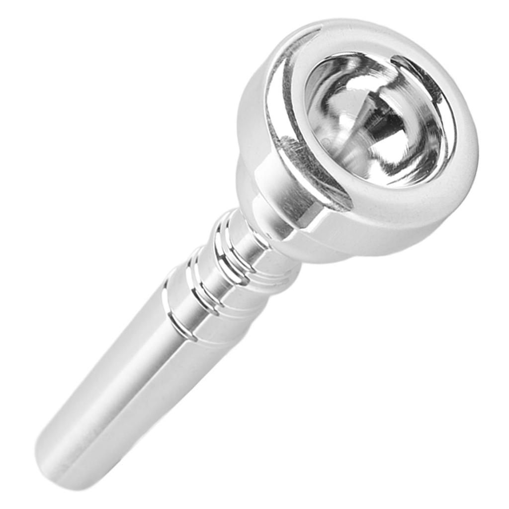 Trumpet Mouthpiece Metal Wind Musical Instrument Replacement Parts Accessories for Trumpeter Silver 3C