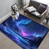 1pc Stunning Aurora Borealis Print Area Rug – Soft, Non-Slip Polyester Carpet with  Crystal Velvet – Perfect for Bedroom,