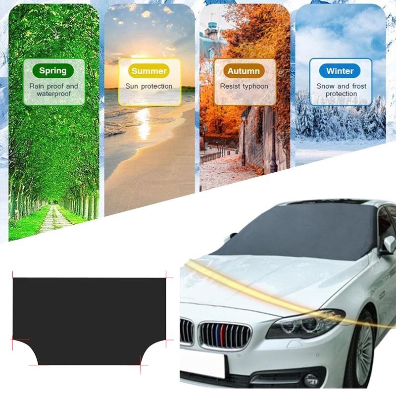 Magnetische Auto-Windschutzscheiben-Schutzhülle gegen Regen, Schnee, Eis und Frost