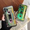 Vintage Music Tapes Cassette Phone Case Black Soft Silicone TPU Phone Case For IPhone 11 12 13 14 15 16 17 Pro Plus Mini Max
