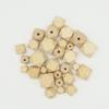 10Pcs Wooden Geometric Hexagon Beads DIY Unpainted Teether Necklace Accessory