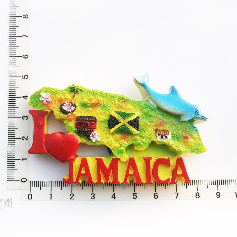Jamaica Fridge Magnets Travelling Souvenirs Photo Wall Magnetic Stickers Home Decoration Birthday Christmas Gifts